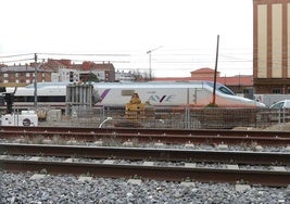 Obras de la alta velocidad a Cantabria, en el entorno de Los Tres Pasos.