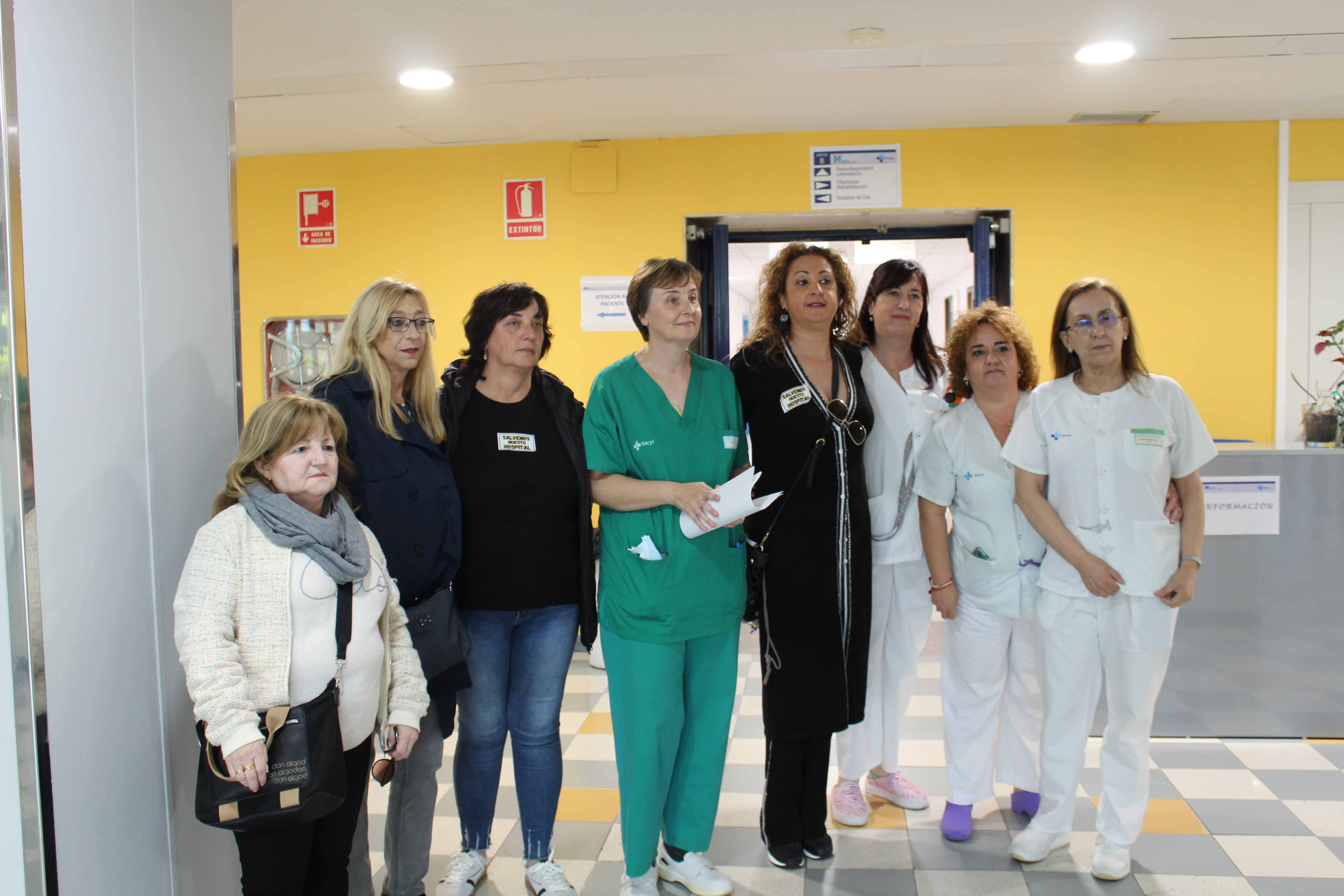 Manifestación en defensa del Hospital de Medina del Campo