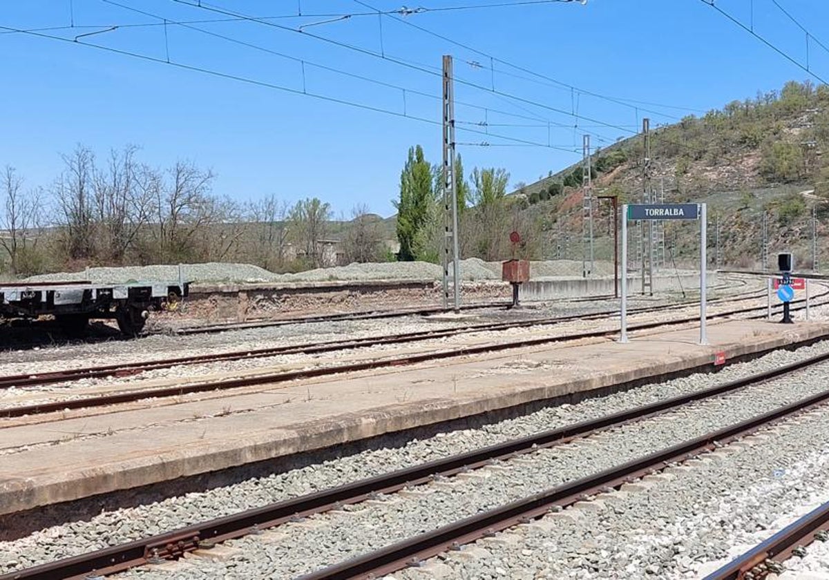 Primera fase de las obras de la vía Soria-Torralba