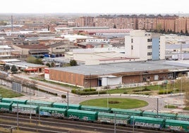 Planta de Findus, situada entre el polígono de Argales y el parque de Las Norias.