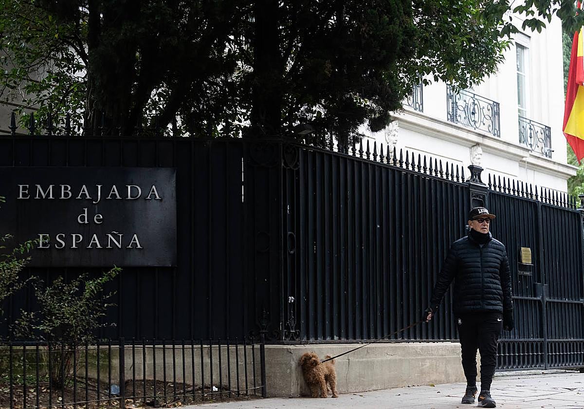 La embajada de España en Buenos Aires.