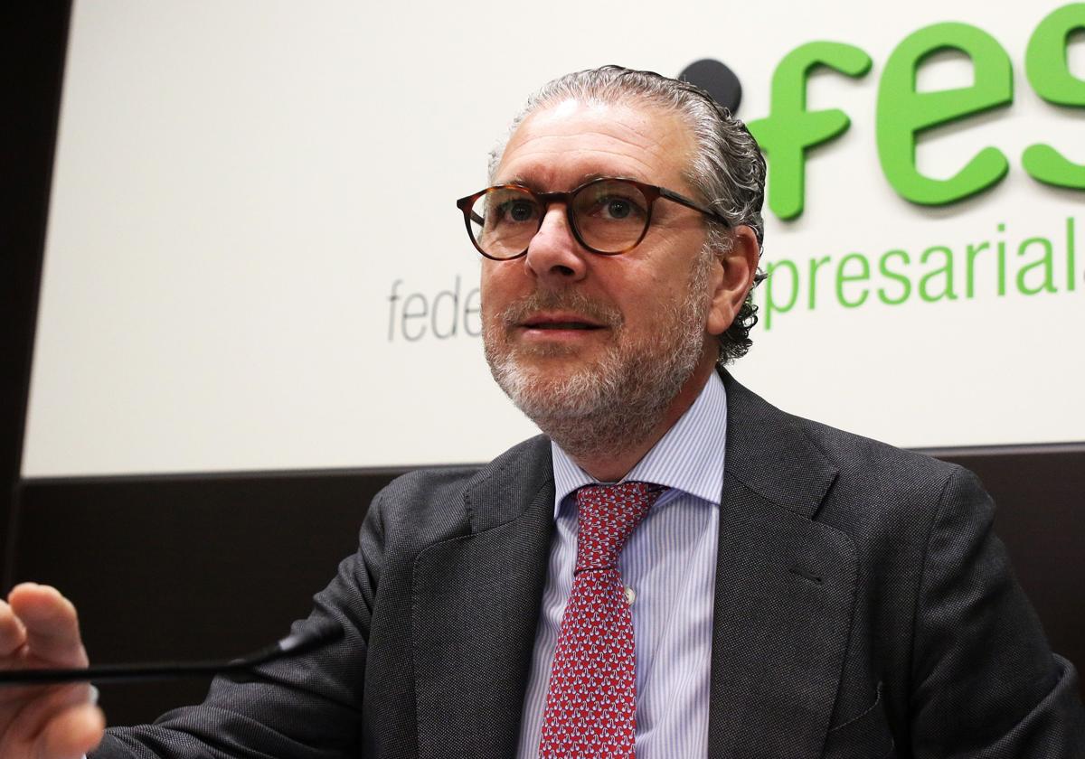 Andrés Ortega, presidente de la Federación Empresarial Segoviana.