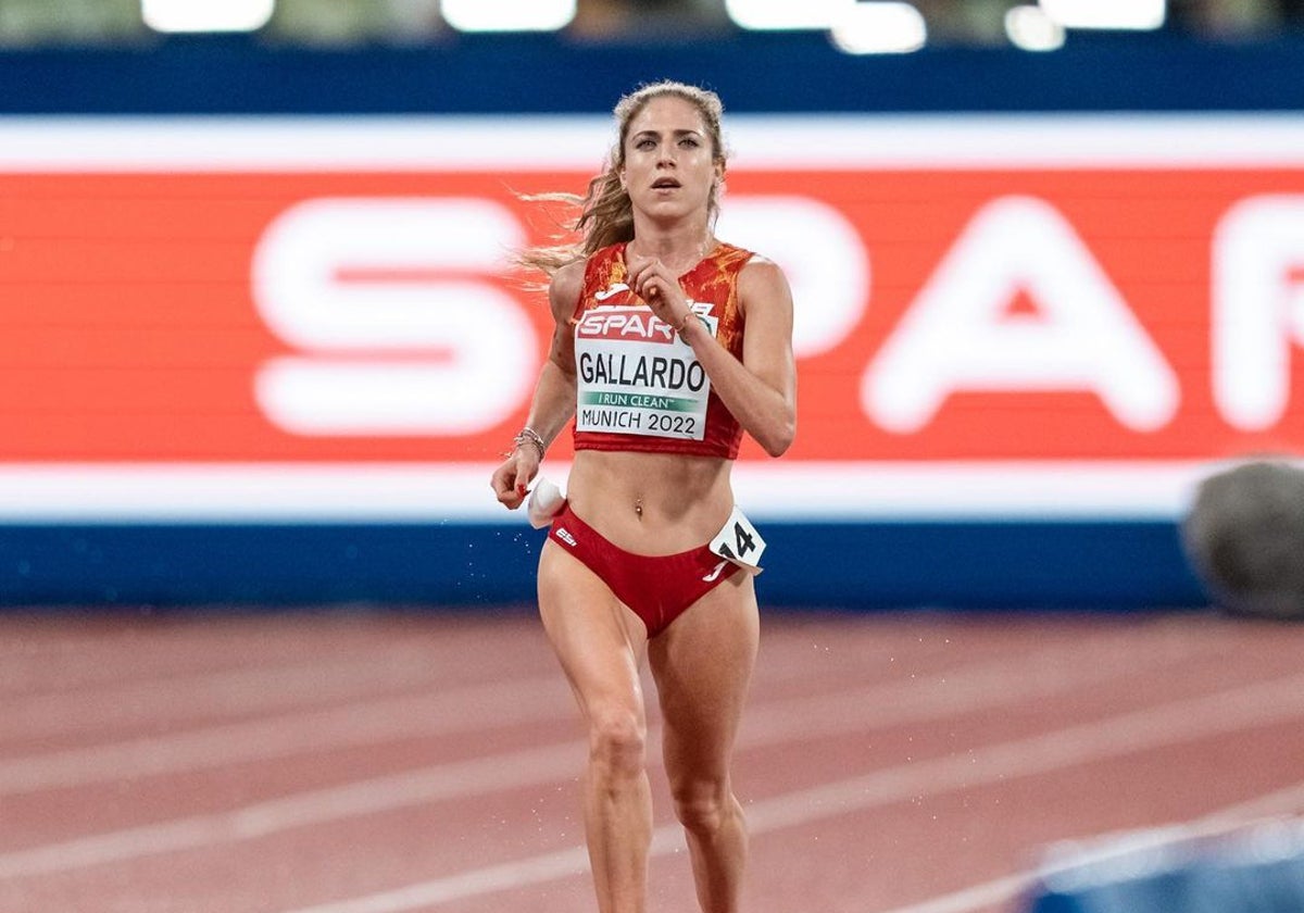 Carla Gallardo, en el Campeonato del Mundo de Múnich.