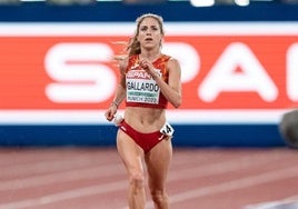 Carla Gallardo, en el Campeonato del Mundo de Múnich.