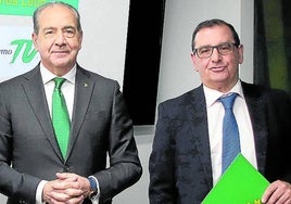 Cipriano García, director general, y Narciso Prieto, director de la Fundación de la entidad zamorana.