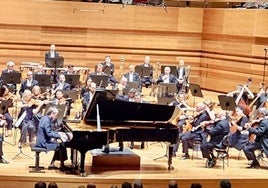 Un momento del concierto en el Centro Cultural Miguel Delibes.