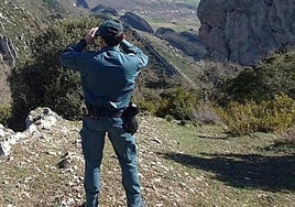 magen de la Guardia Civil de Burgos durante una operación de rescate de senderistas.