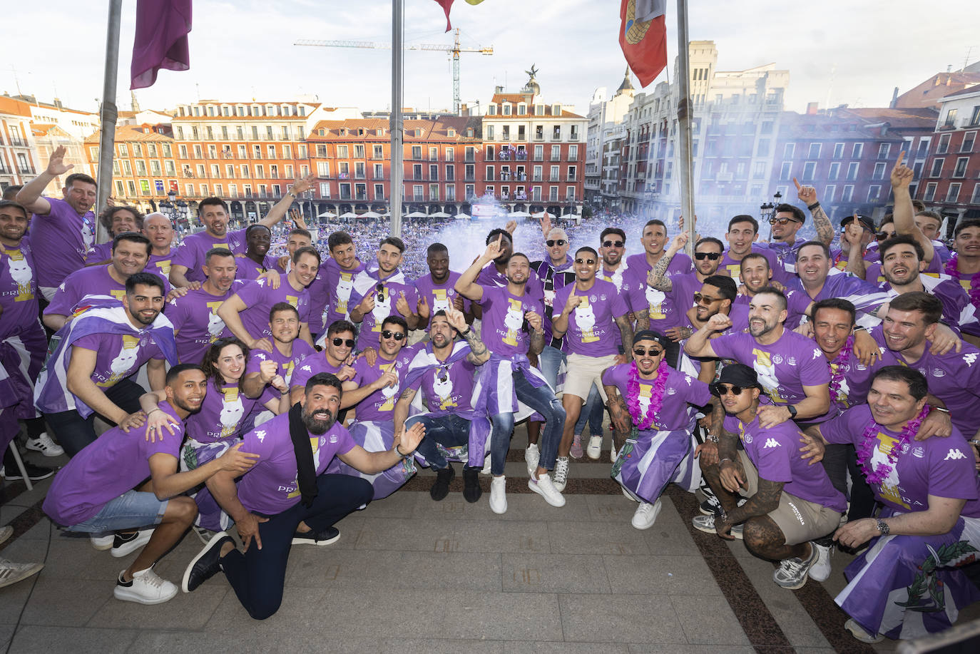 Las imágenes del Real Valladolid en el ayuntamiento