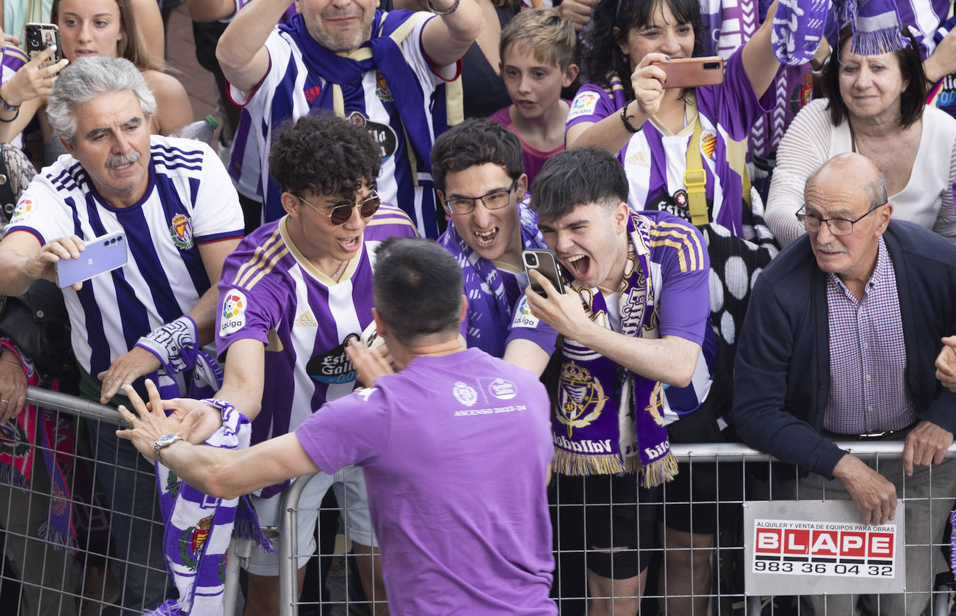 Las imágenes del Real Valladolid en el ayuntamiento