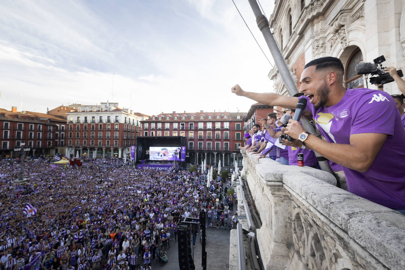 Las imágenes del Real Valladolid en el ayuntamiento