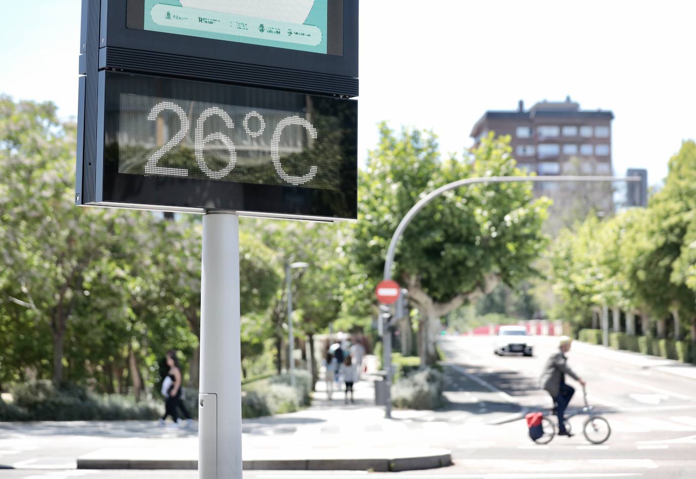 Buenas temperaturas y ambiente primaveral en Valladolid