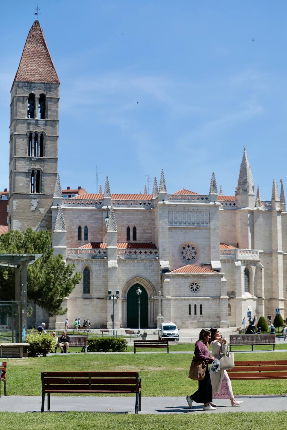 Buenas temperaturas y ambiente primaveral en Valladolid