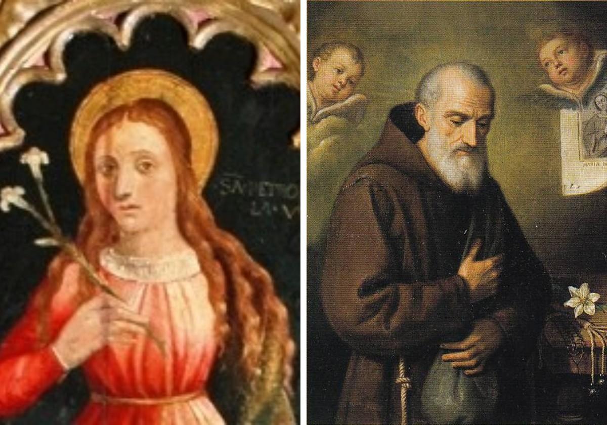 Santa Petronila de Roma y San Félix de Nicosia.