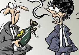 La viñeta de Sansón: 'Es pronto para el cava'