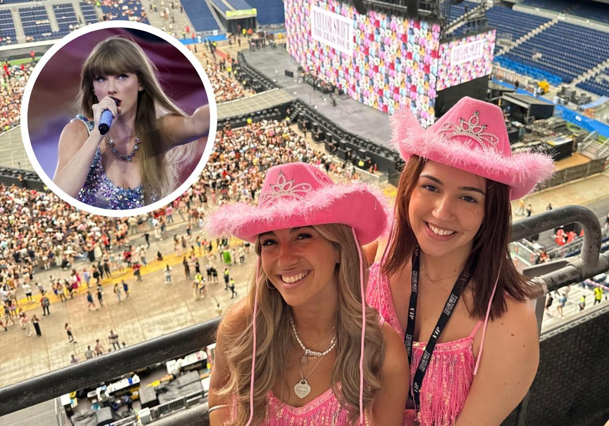 A la derecha, Paula Ramos, vallisoletana que asitió al concierto de Taylor Swift.