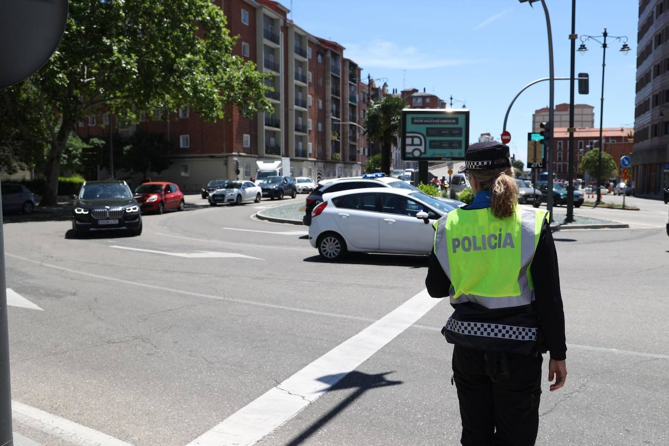 Tráfico y obras en el viaducto de Arco de Ladrillo