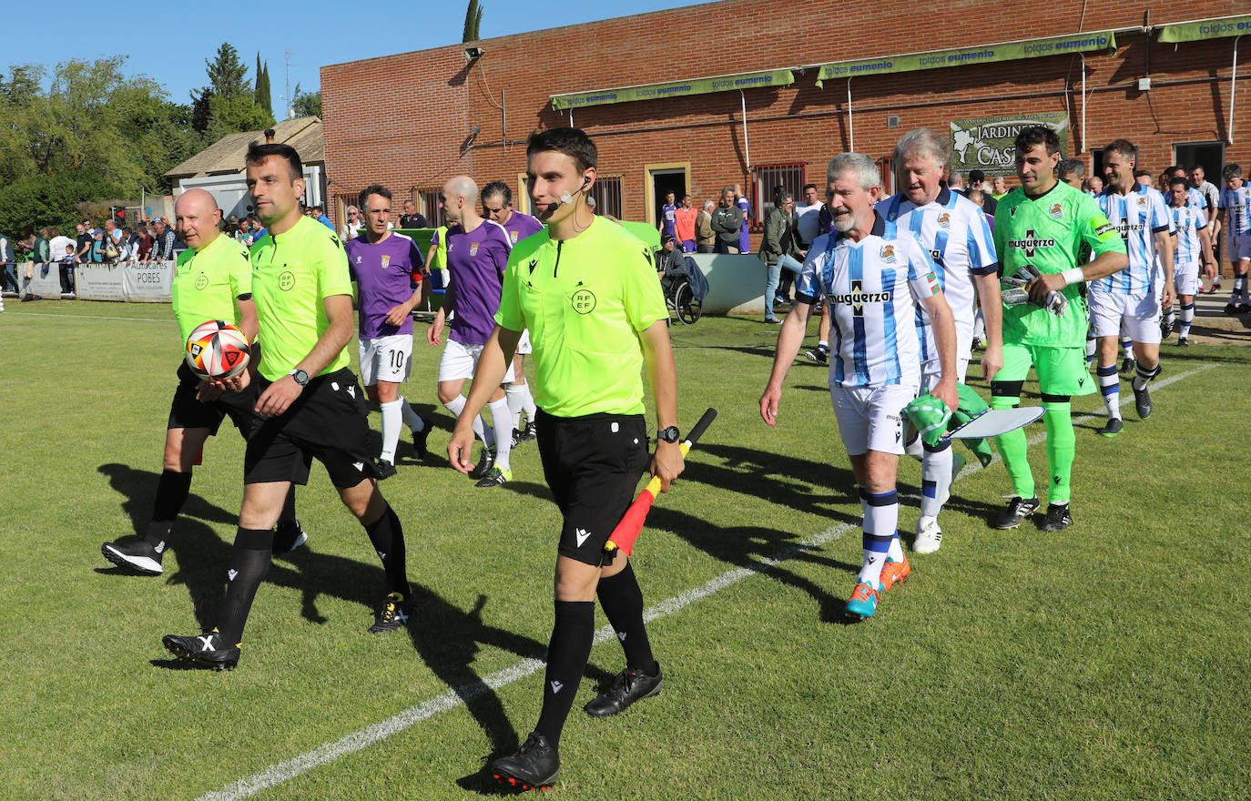 Leyendas de la Real Sociedad, CF Palencia y Becrrril, juntos en el Mariano Haro