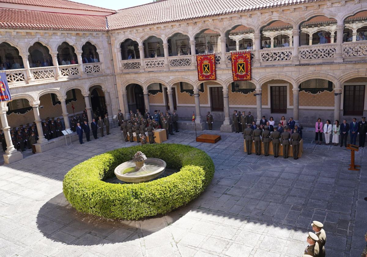 Ceremonia de final de curso en la Academia de Artillería de Segovia, este sábado.