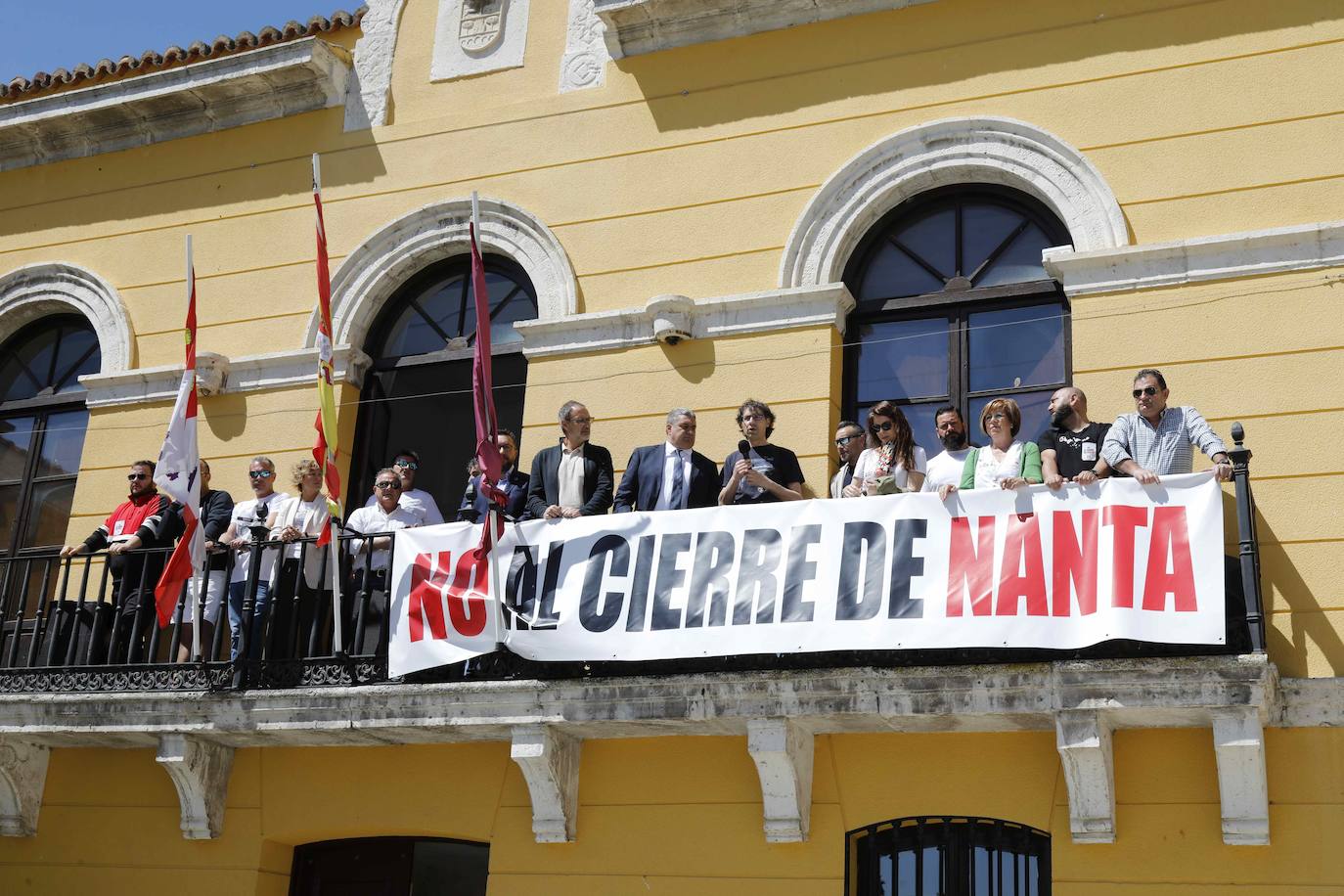 Concentración contra el cierre de Nanta en Tudela de Duero