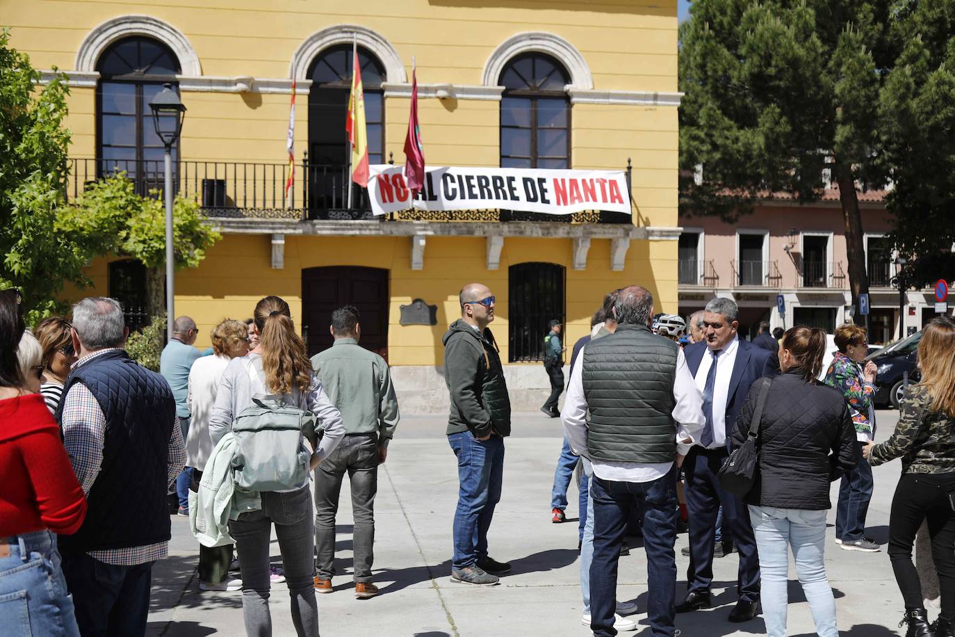 Concentración contra el cierre de Nanta en Tudela de Duero