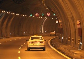 Interior del túnel de Guadarrama, en imagen de archivo.