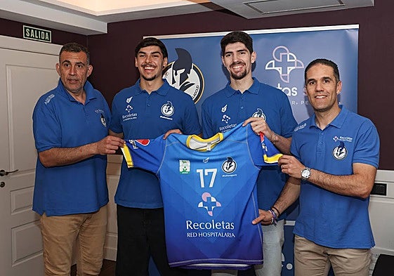 David Pisonero y Mario Arranz escoltan a Gustavo Oliveira (izquierda) y Lucas Ribeiro.