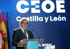 El presidente de CEOE Castilla y León, Santiago Aparicio.