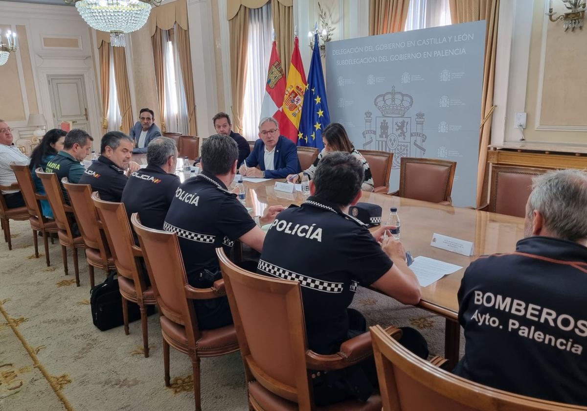 Reunión de coordinación de seguridad para las elecciones europeas celebrada este martes.