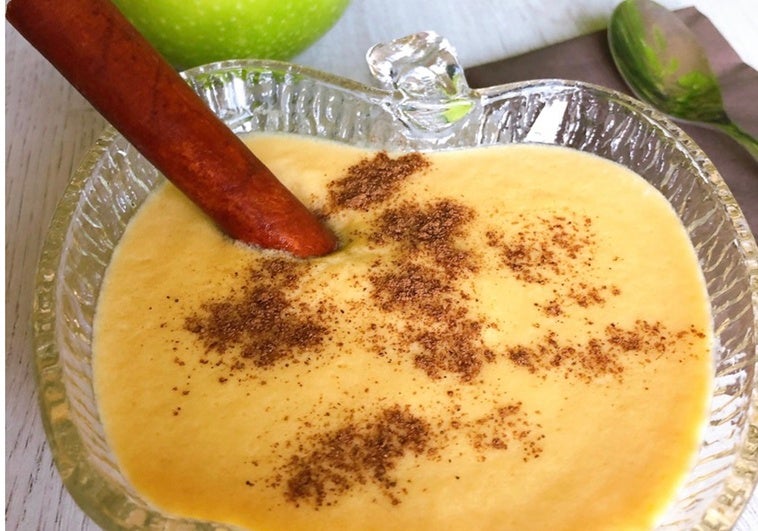 Natillas de manzana con solo tres ingredientes