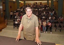 Joaquín Araujo, en el Conservatorio de Palencia.