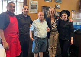 La Infanta Elena visitó el martes el restaurante Mi Casa de Valladolid.