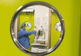 Imagen de archivo de acceso al quirófano del Hospital Río Hortega de Valladolid.