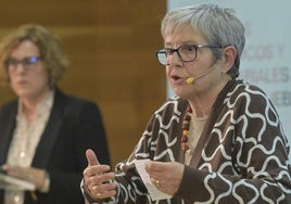 La doctora agrónoma Alicia Langreo, durante su intervención.