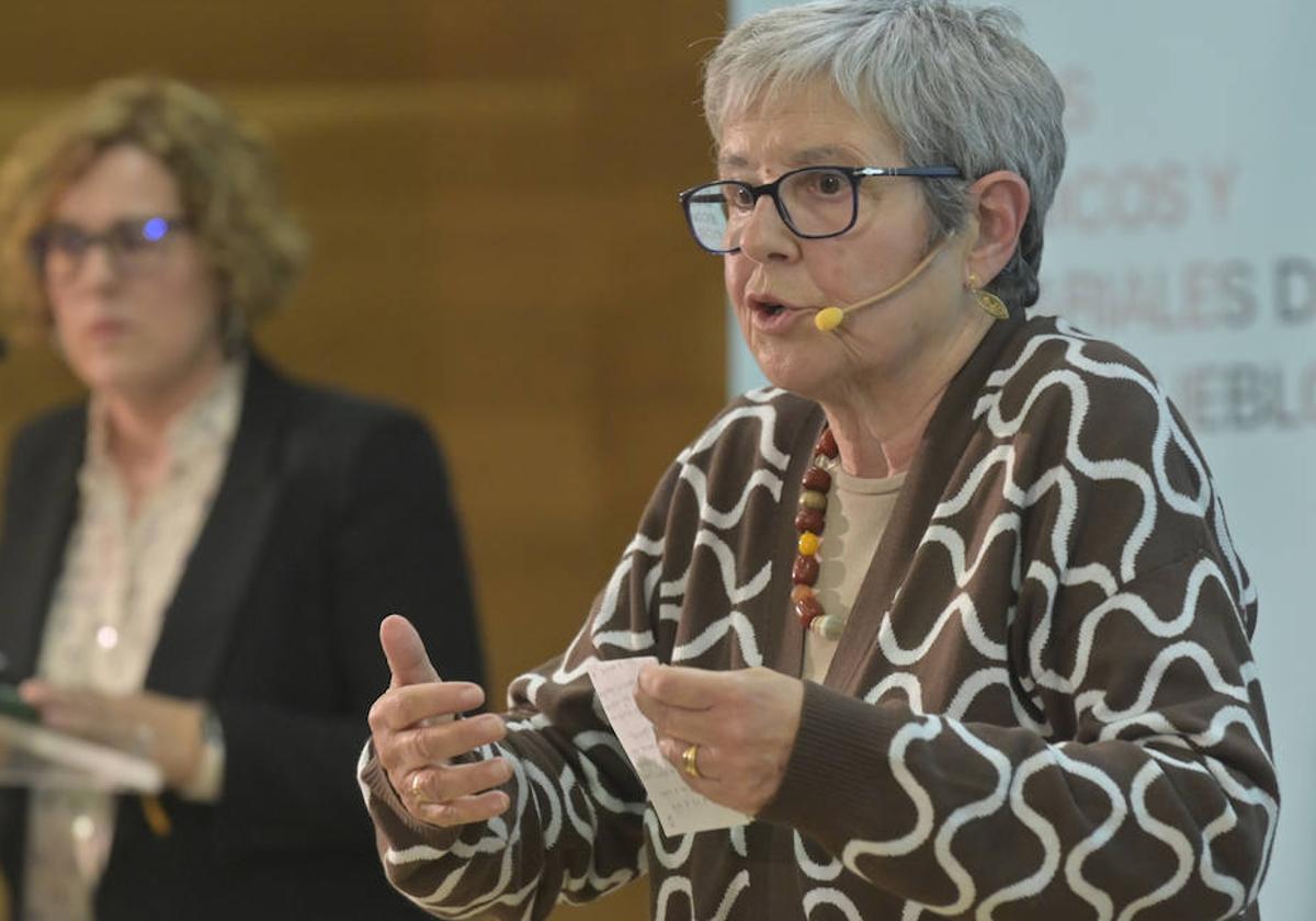 La doctora agrónoma Alicia Langreo, durante su intervención.