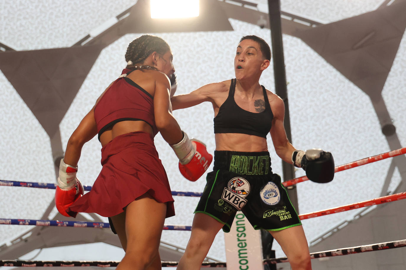 El combate de Isa Rivero, en imágenes