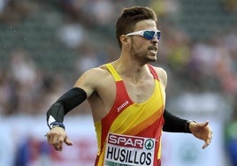 El atleta palentino Óscar Husillos.