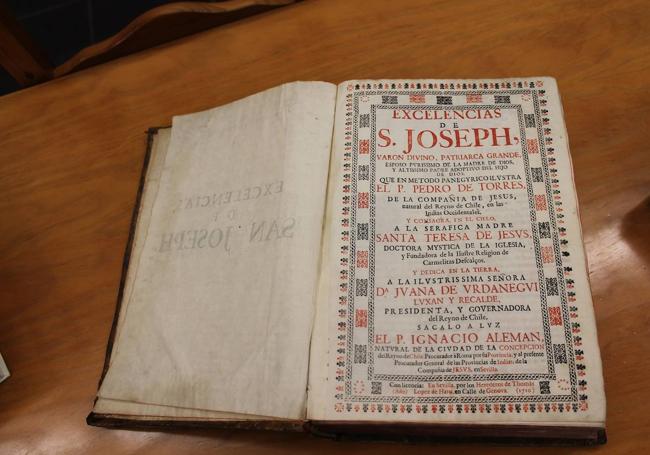 Centro Josefino. Libro Excelencias de San José, de 1710