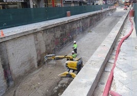 Obras de ampliación del túnel de Labradores, cerrado al tráfico hasta noviembre.