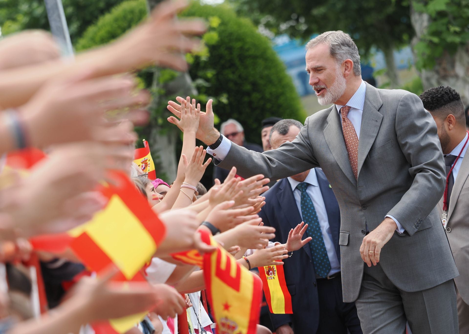 Las imágenes del Rey Felipe VI en Villafranca del Bierzo