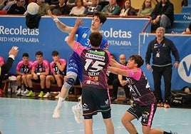 Edu Calle, durante un partido.