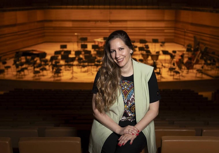 María Toledo, en el auditorio Miguel Delibes.