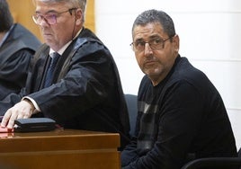 Pablo Antonio Santamaría 'El Chiqui', durante la primera sesión del juicio.