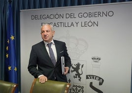 El delegado del Gobierno en Castilla y León, Nicanor Sen, este jueves.