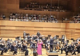 Un pasaje del concierto en el Auditorio Miguel Delibes.