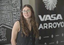 Nayara Pineda, este jueves tras recoger el Premio Joven Promesa de Valladolid.