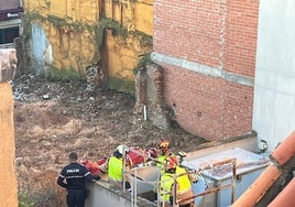 Rescate del interior del edificio del palacio de Don Gutierre.