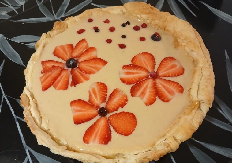 Tarta de flores para el verano