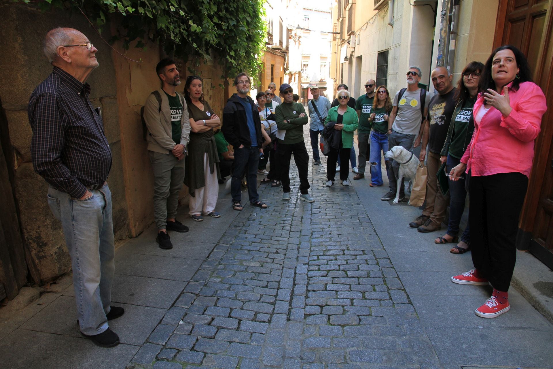 Fotografías del paseo para explicar la gentrificación de Segovia