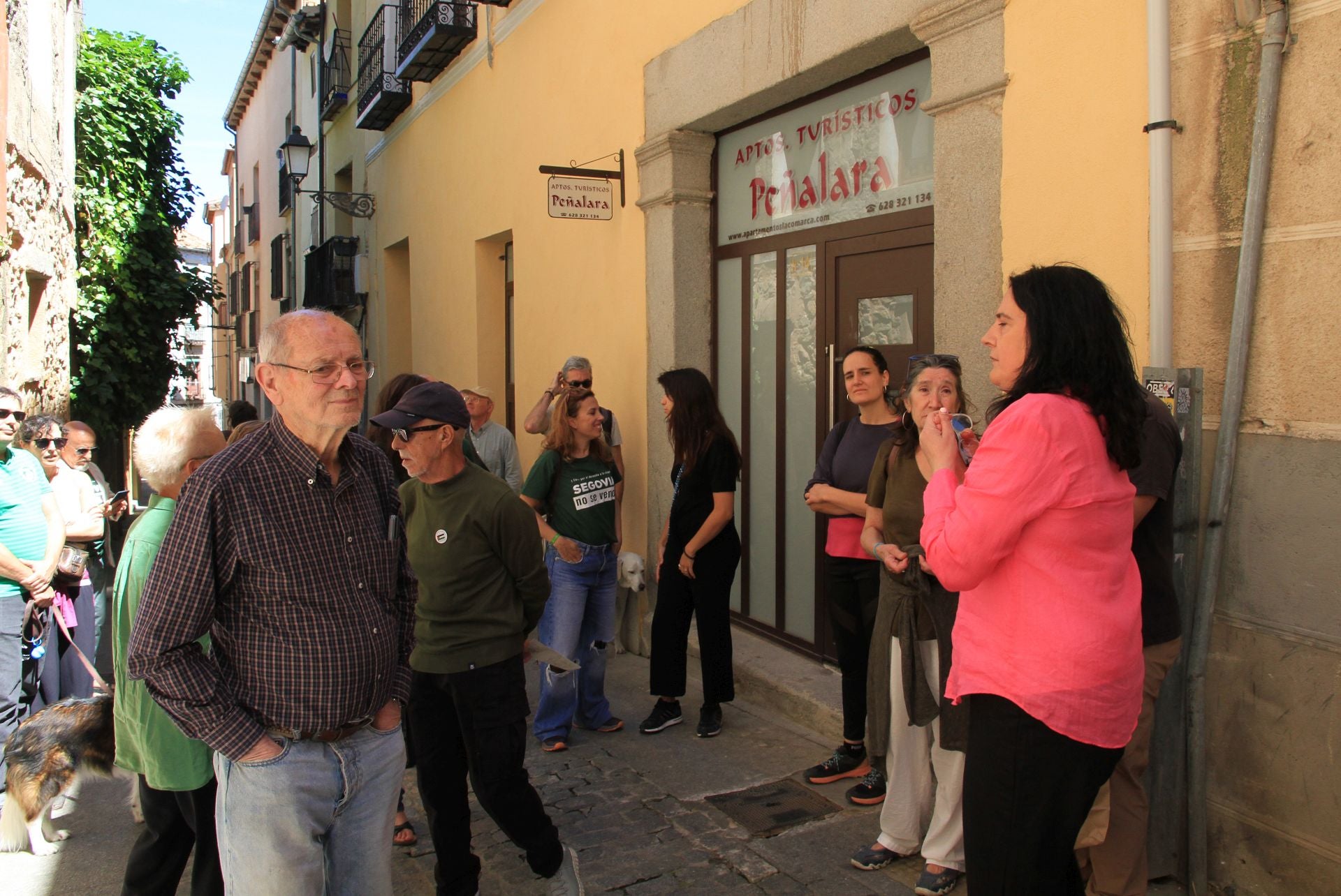 Fotografías del paseo para explicar la gentrificación de Segovia