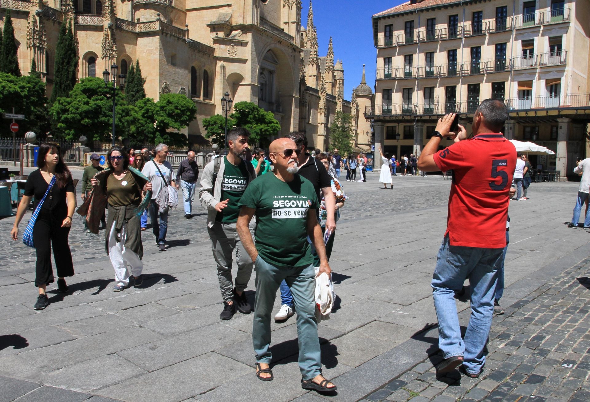 Fotografías del paseo para explicar la gentrificación de Segovia